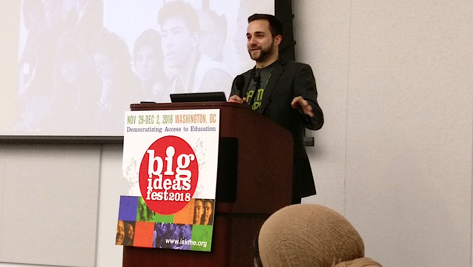 BIF-speaking Speaking in front of a Big Ideas Fest convening